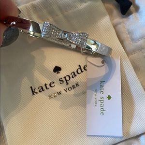 NWT Kate Spade Rhinestone Bow Bracelet